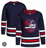 Men's Winnipeg Jets Custom Adidas 2021-22 Navy Stitched Jersey,baseball caps,new era cap wholesale,wholesale hats